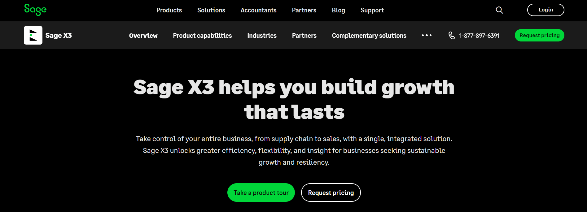 Sage X3 erp system