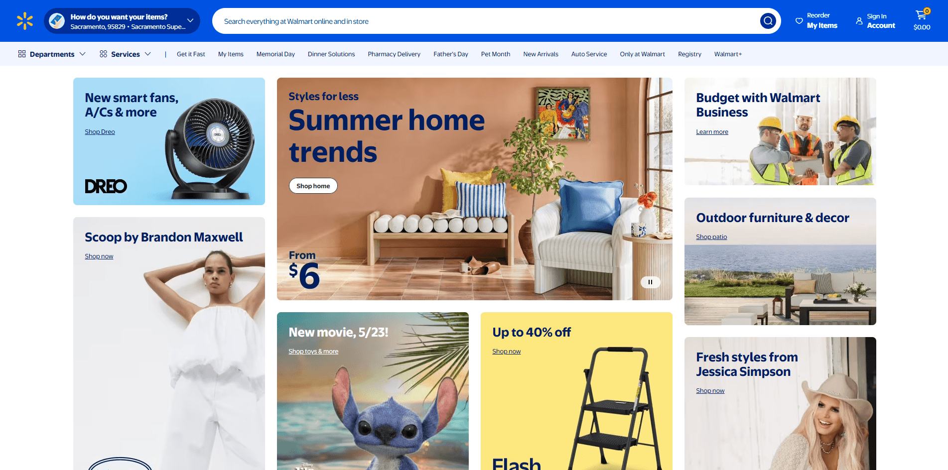 Walmart website