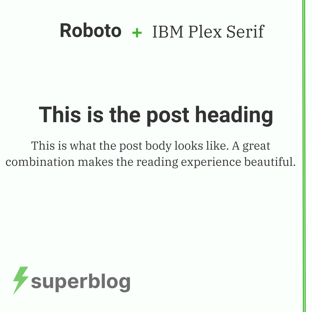 5 Beautiful font combinations for your blog
