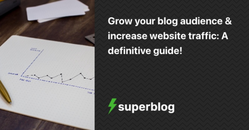 Grow your blog audience & increase website traffic: A definitive guide!
