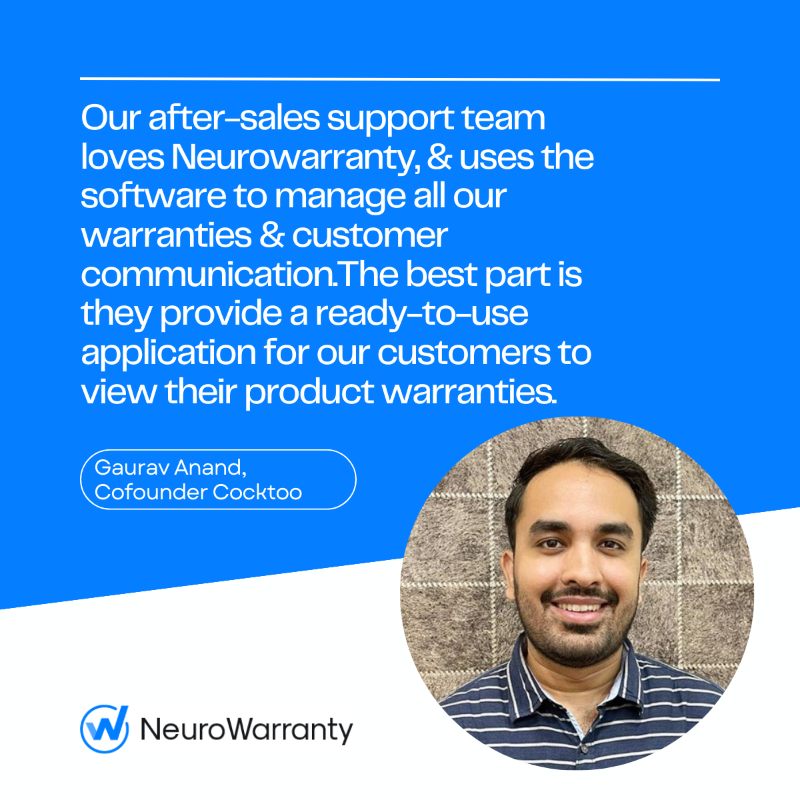 Review of  NeuroWarranty's digital warranty management software