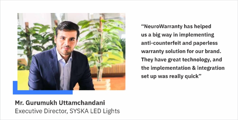 Syska review of NeuroWarranty's product registration software