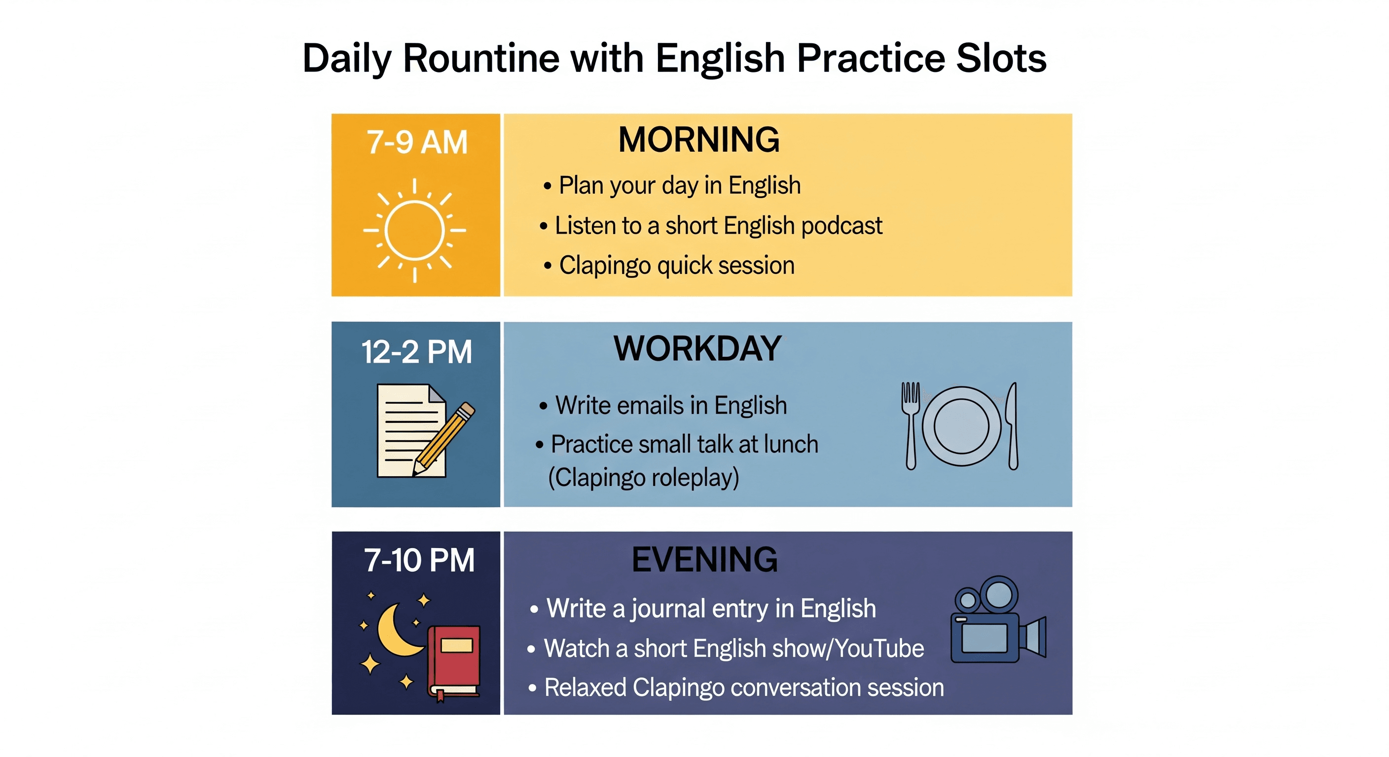 Daily English Learning Routine