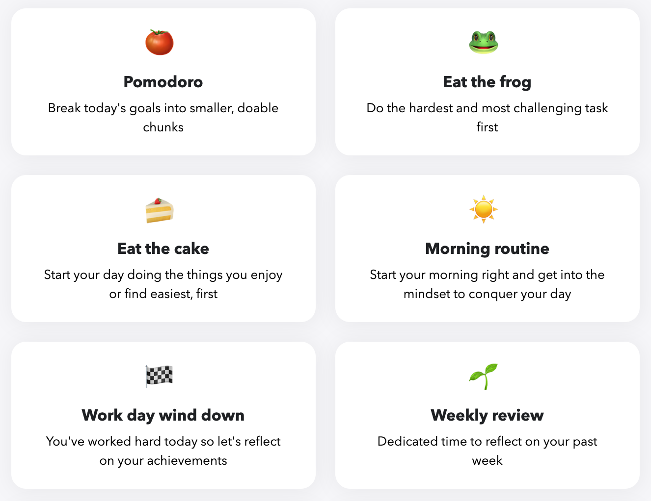 Different Preset Lists available on Llama Life's templates page