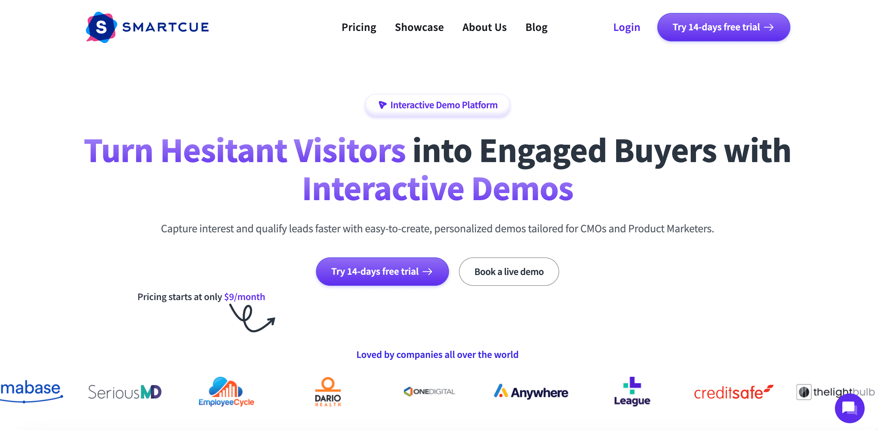 Smartcue homepage