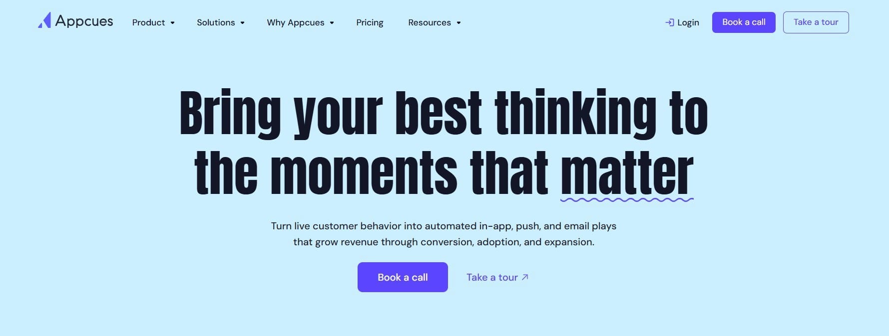 Appcues home page