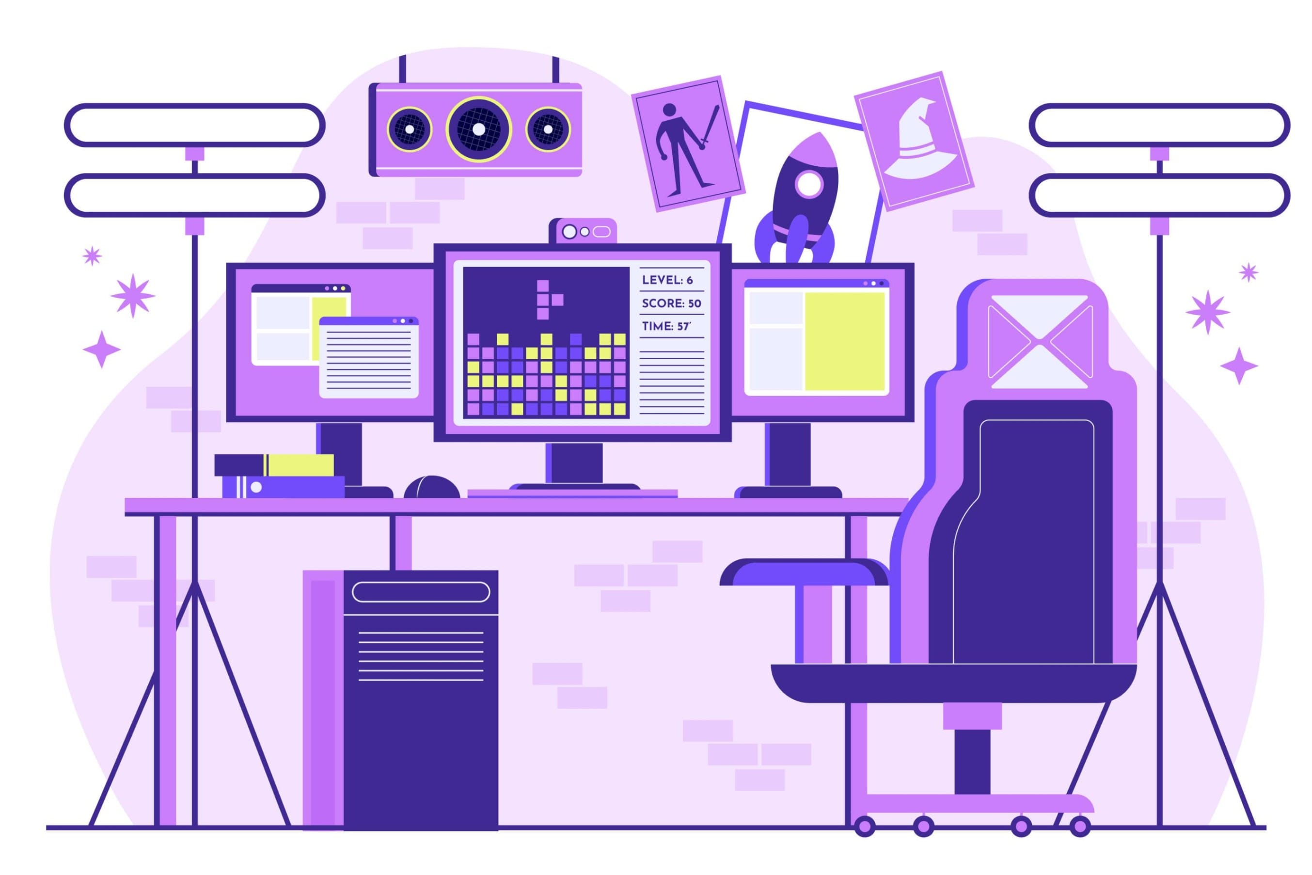 Illustration of demo recording setup