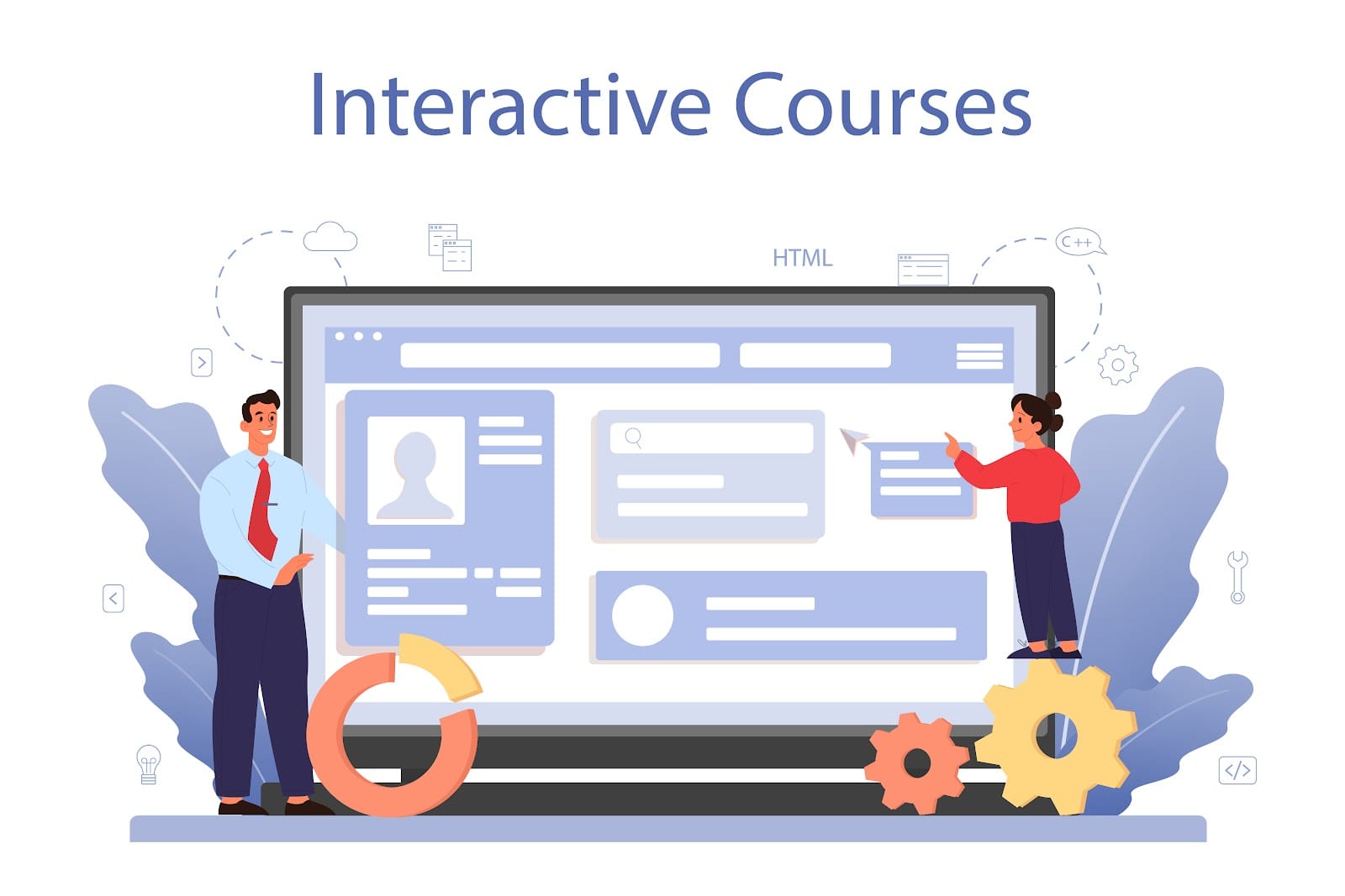 Education online service or platform vector