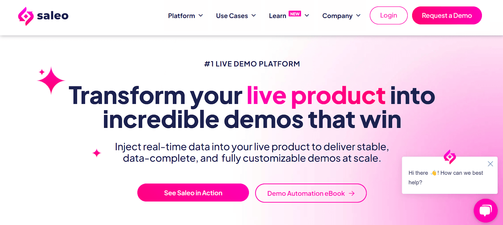 A screenshot of Saleo