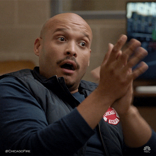 Gif of an impressed man's reaction