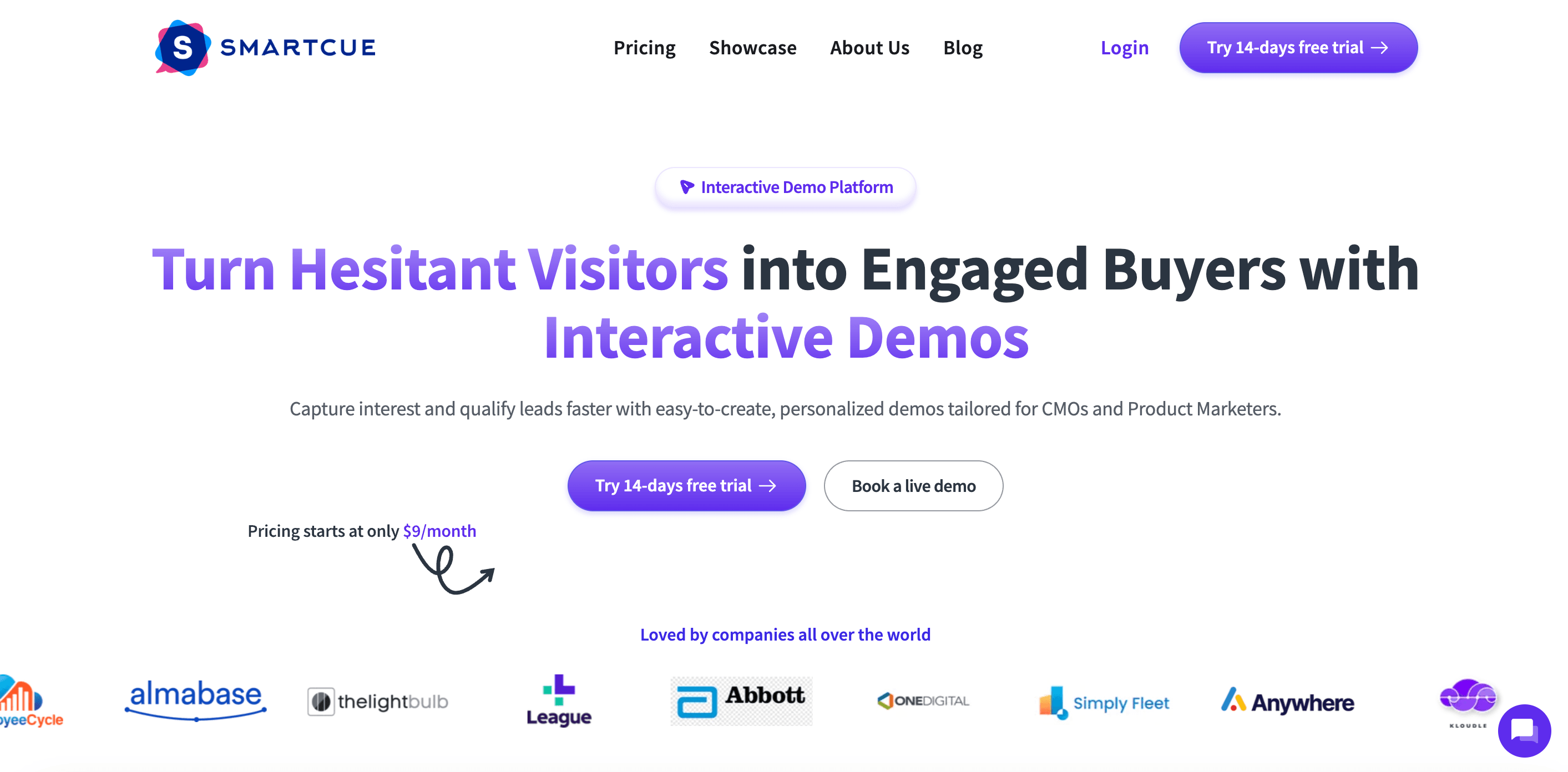 Smartcue homepage