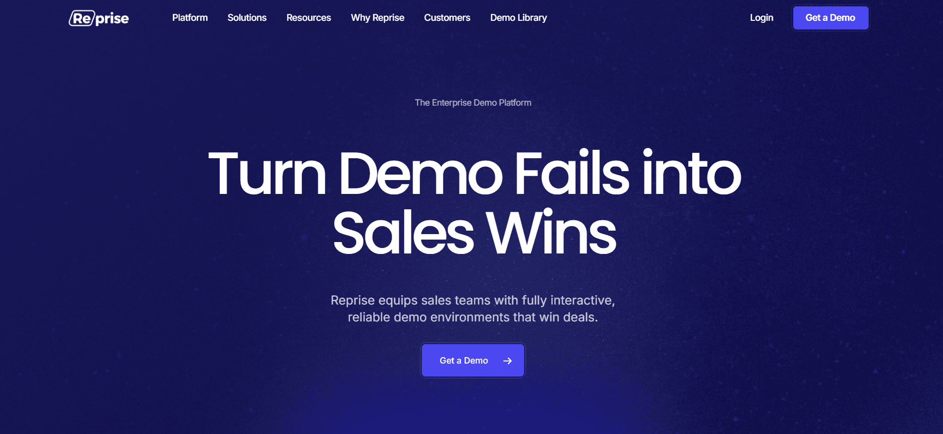 Reprise website screenshot
