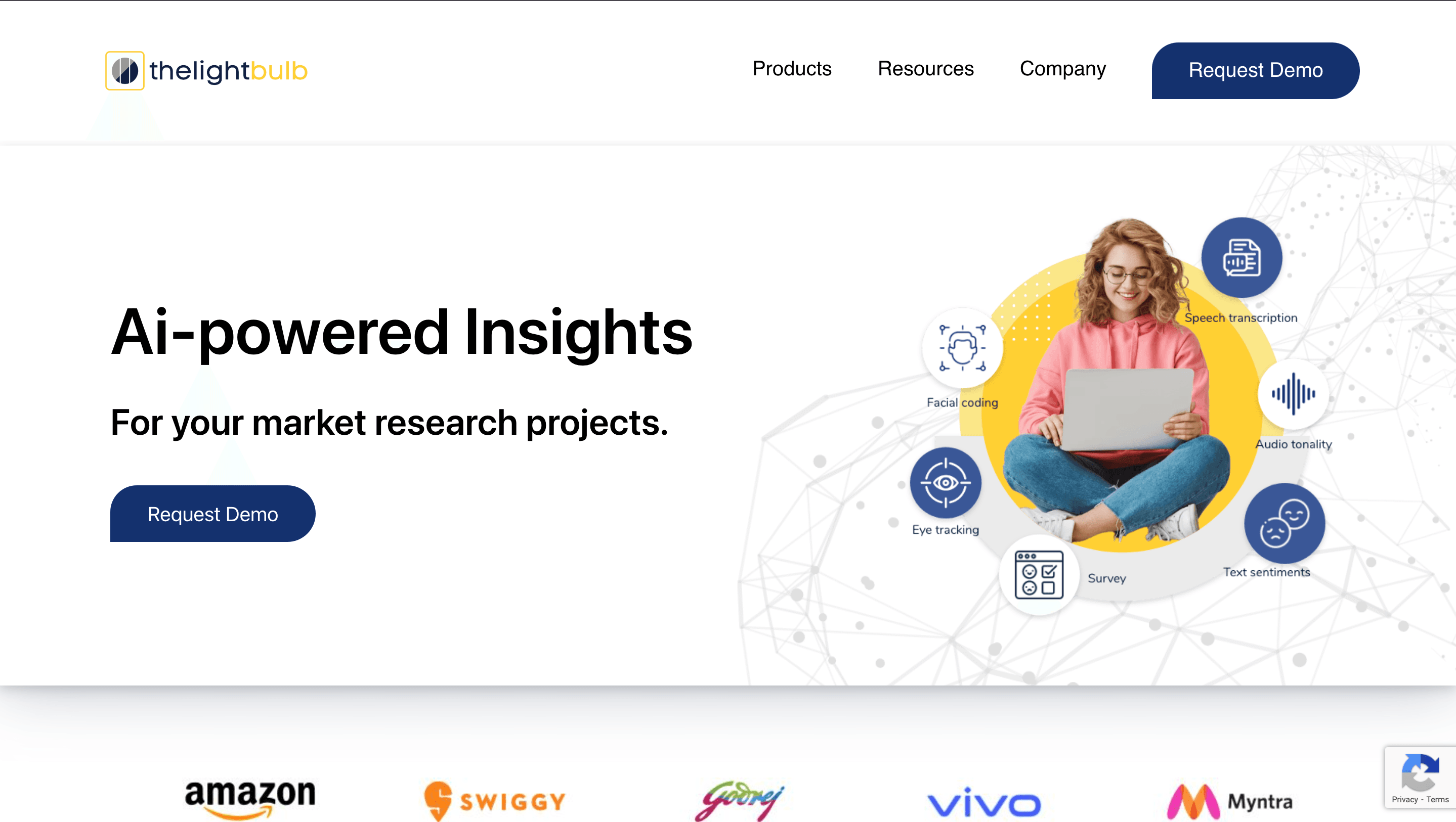 Dashboard of Lightbulb.ai