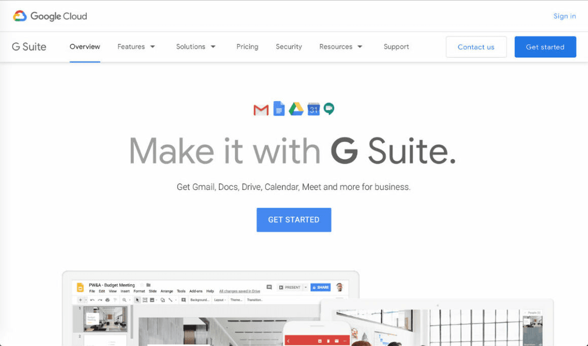 Screenshot google cloud