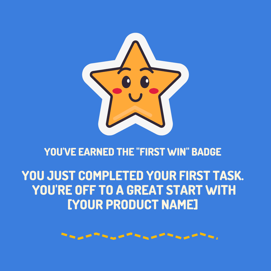 Onboarding gamification template