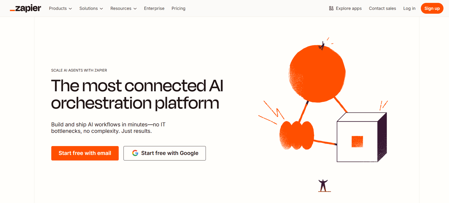 Zapier home page