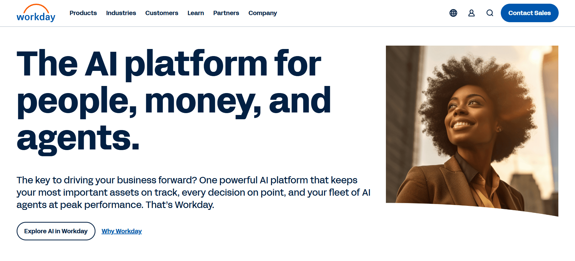 Workday homepage