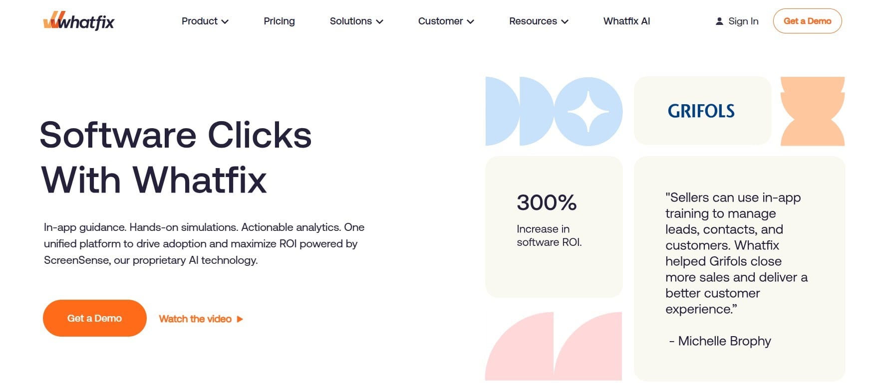 Whatfix home page