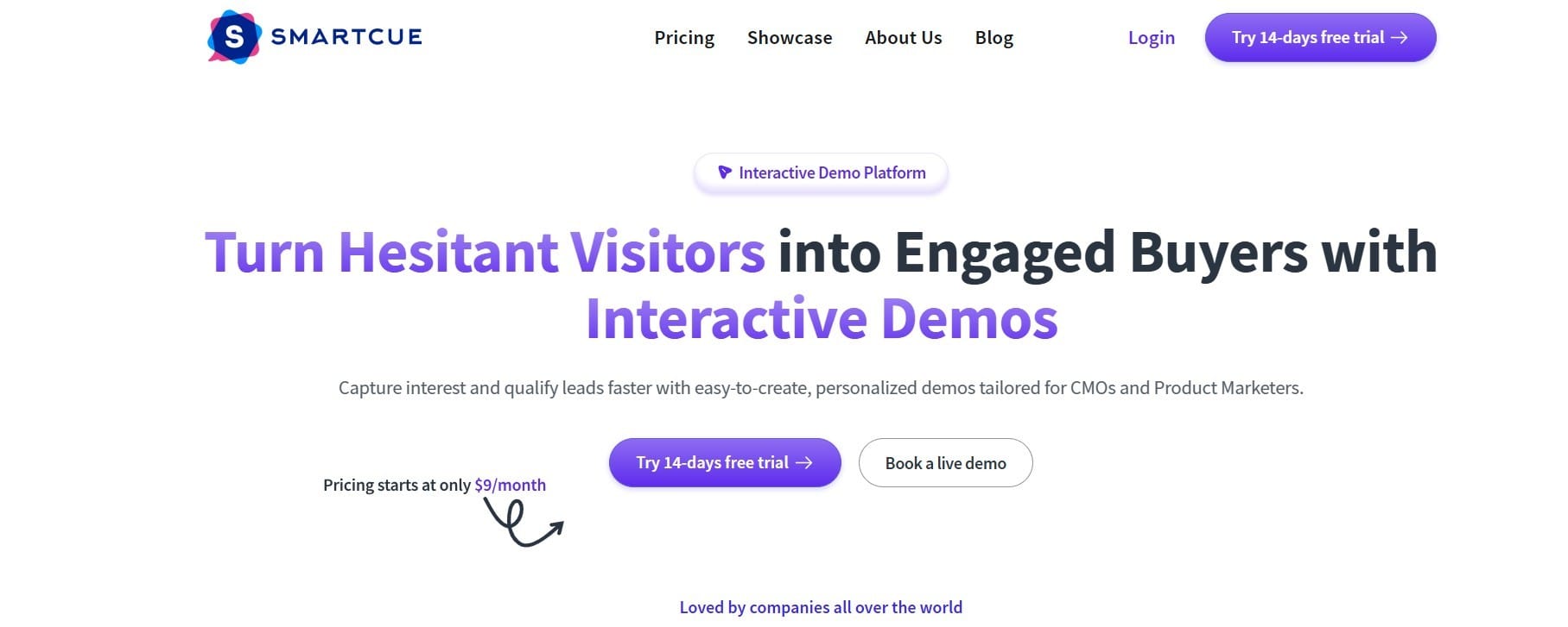 SmartCue Home page