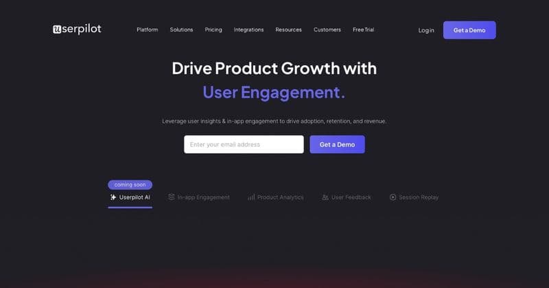 Userpilot Landing Page