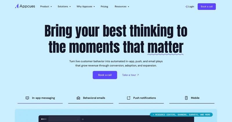 Appcues Landing Page