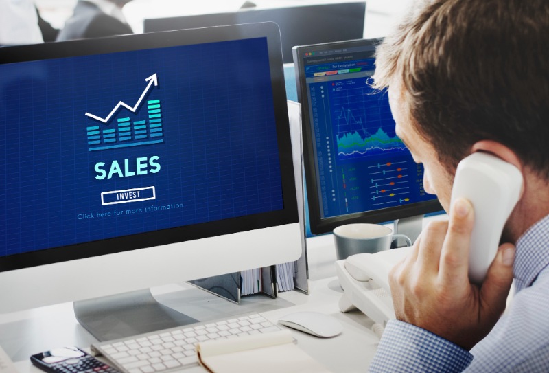 Sales retail income profit accounting concept