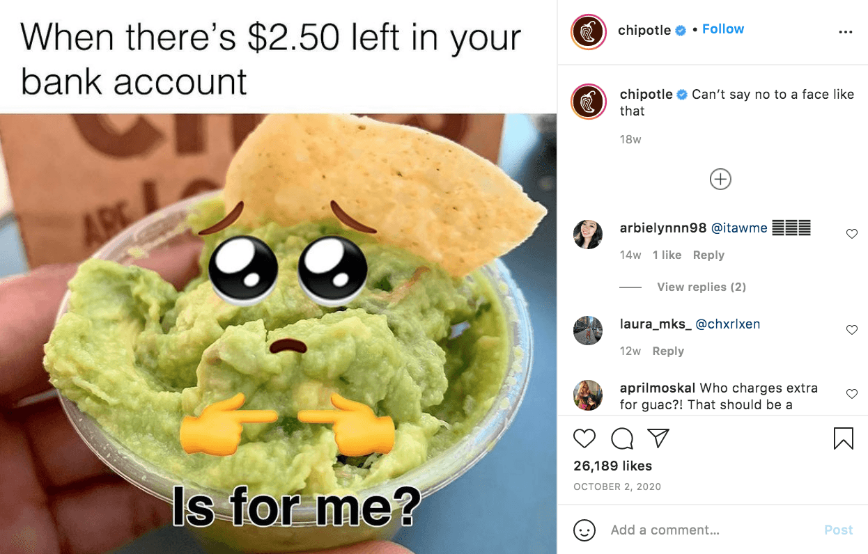 Chipolte Meme Marketing Example