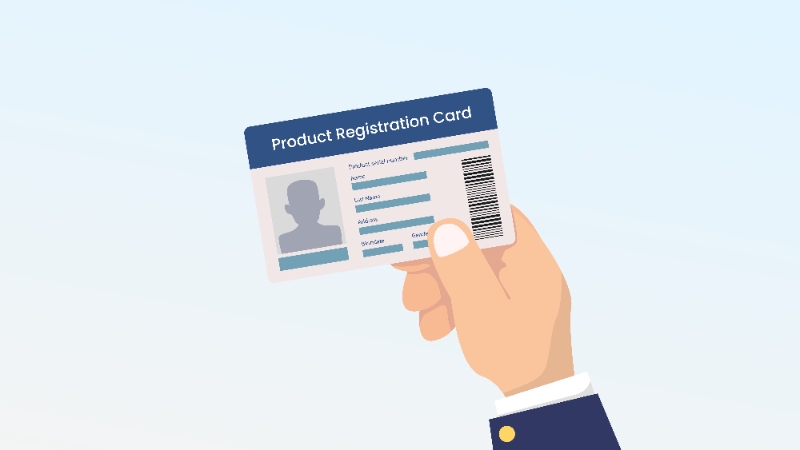 Registration card