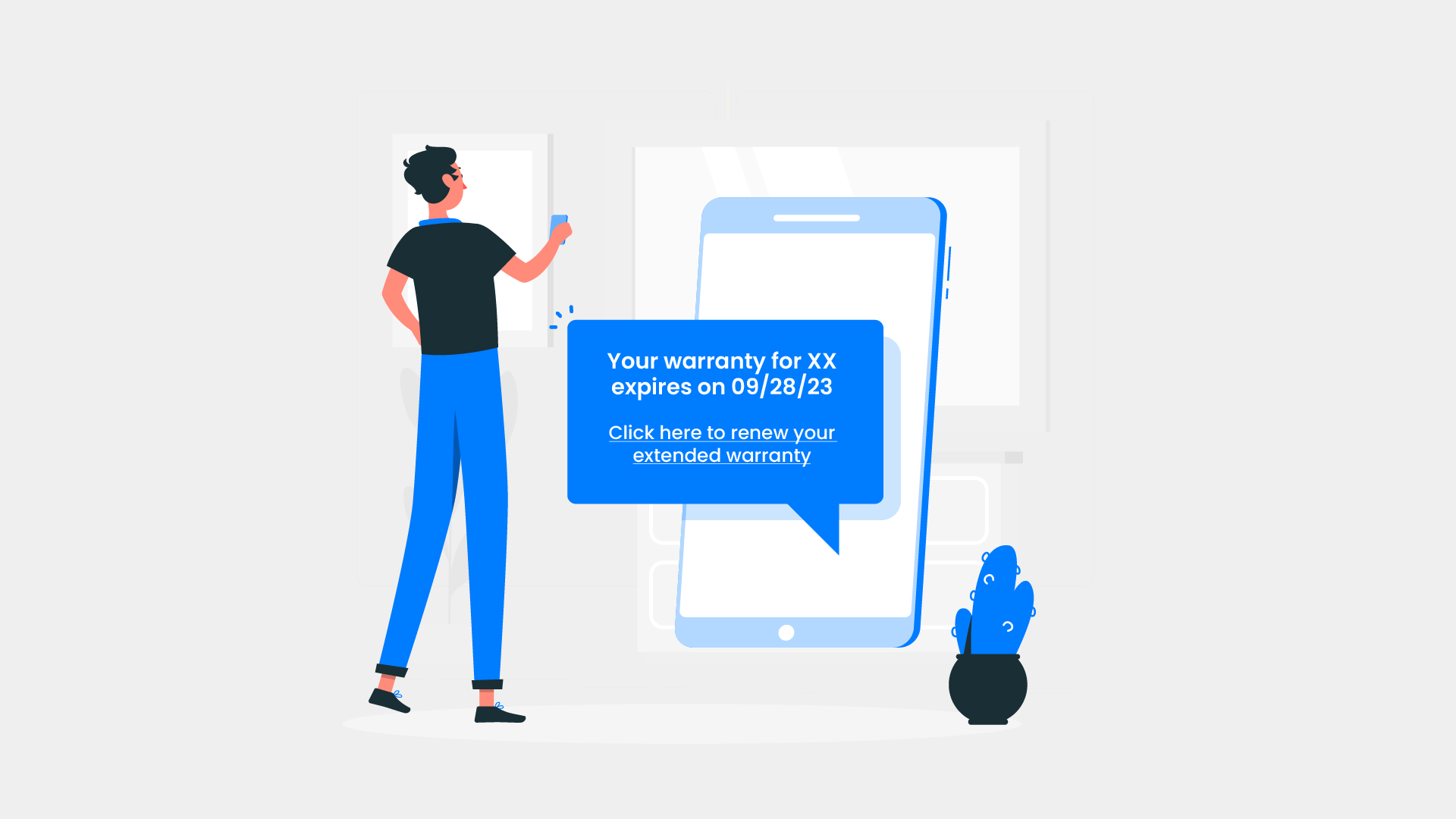 Warranty renewal message