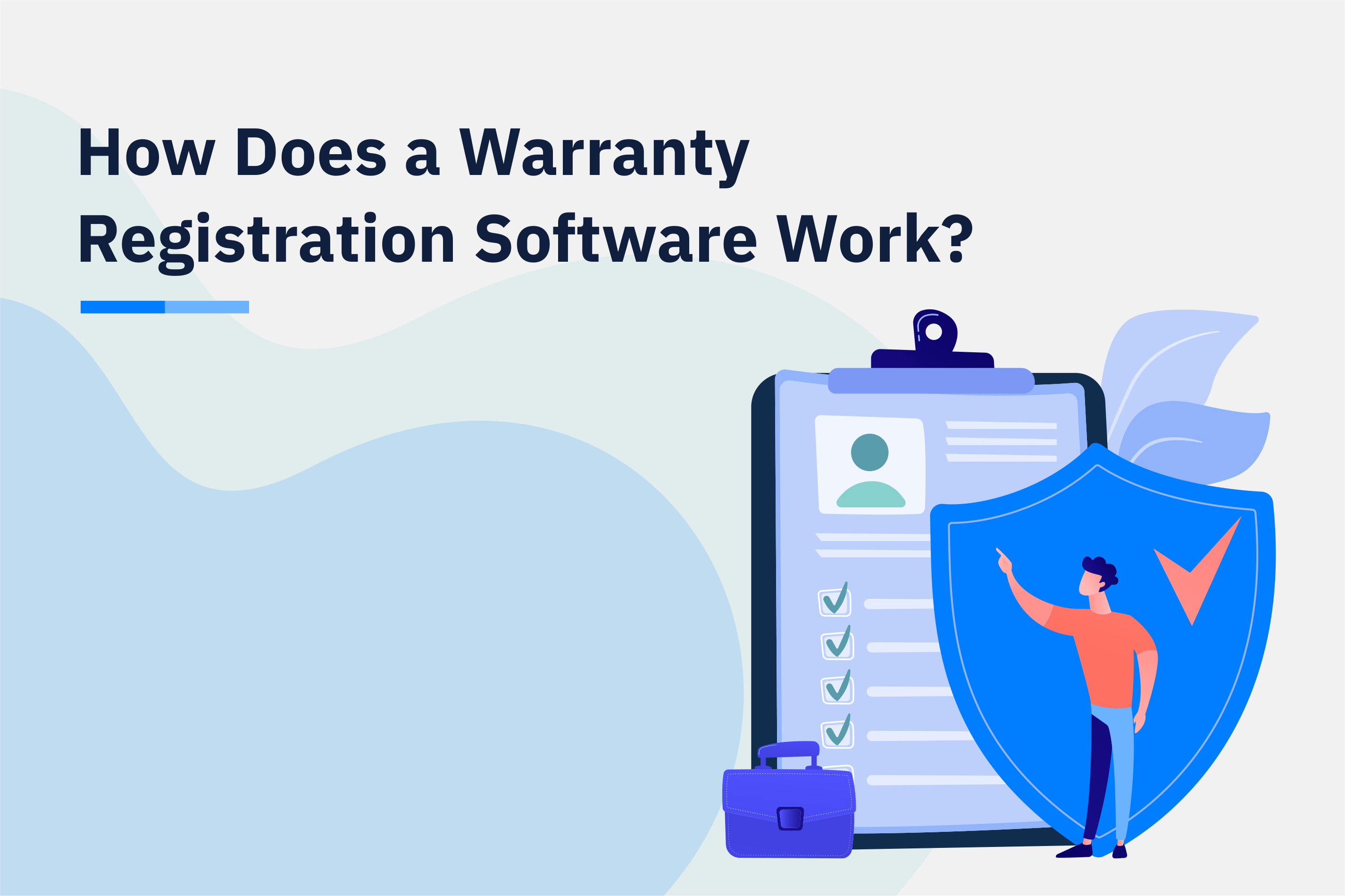 How does a warranty registration software work/