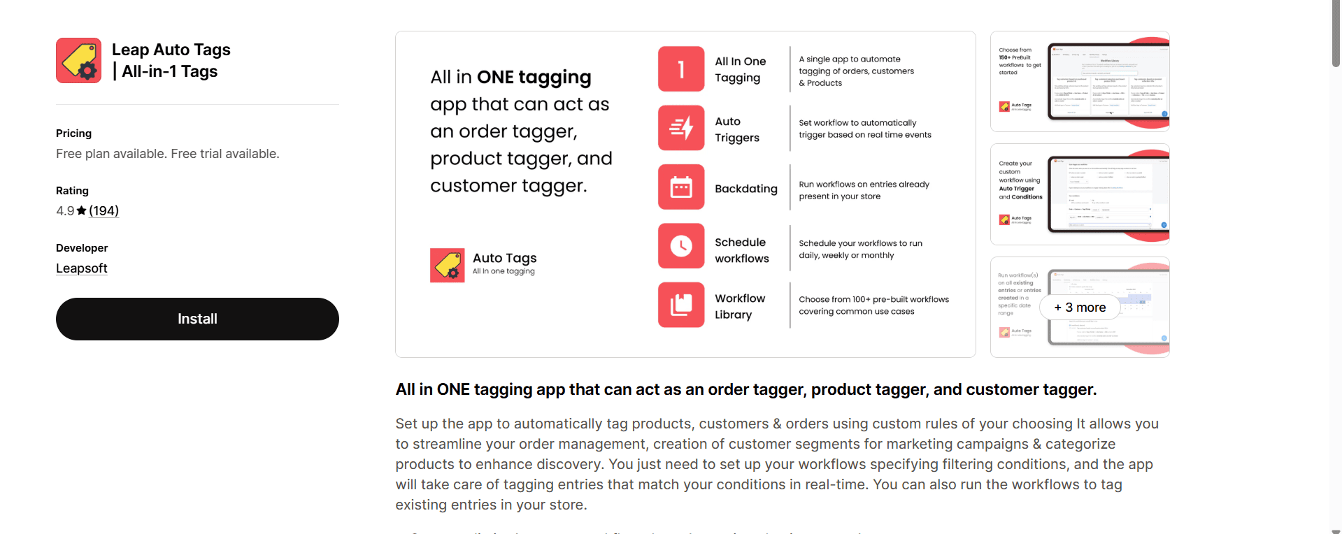 leap auto tags-shopify