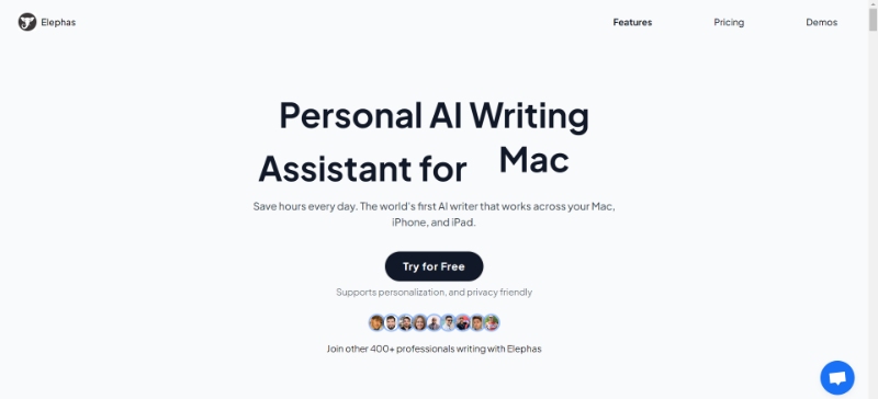Elephas AI Writing Assistant for Mac Users