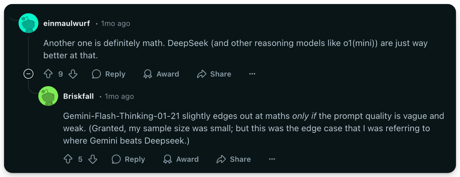 DeepSeek vs Claude