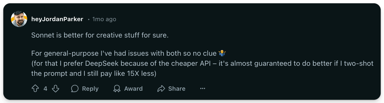 DeepSeek vs Claude