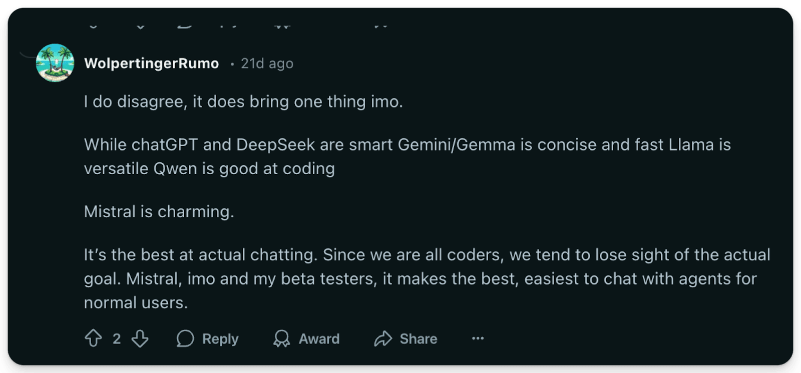 Deepseek vs mistral