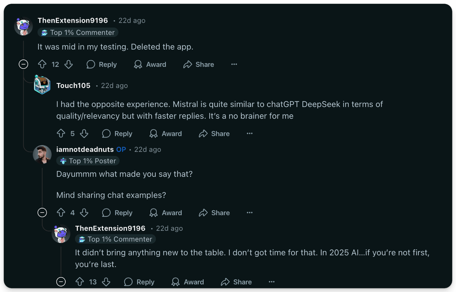 Deepseek vs mistral
