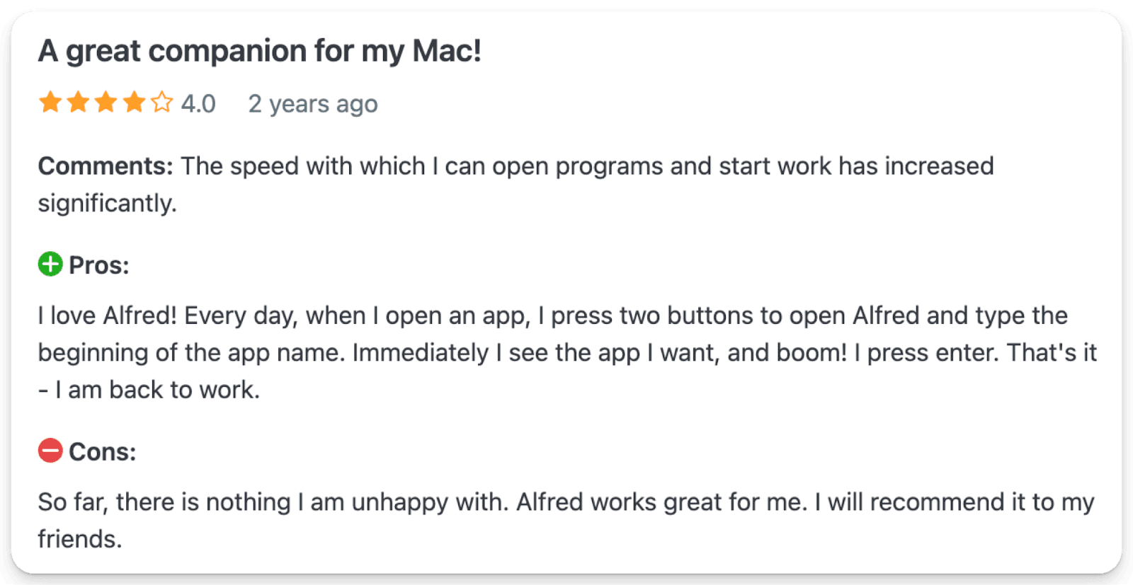 Best Free Mac Apps customer reviews