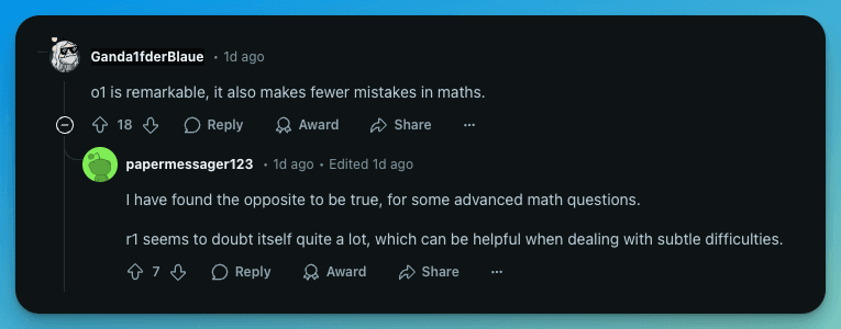 Redditors' Opinion on Deepseek vs ChatGPT