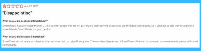 Smartsheet AI Reviews 
