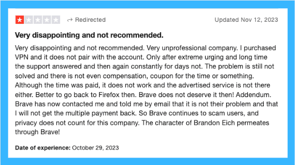 Brave Reviews