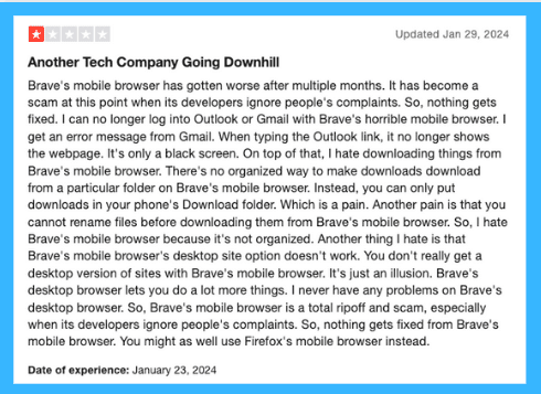 Brave Reviews