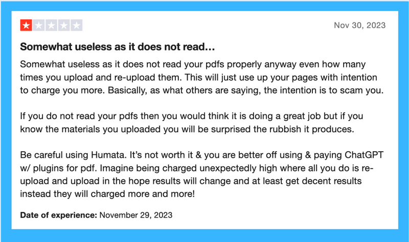 Humata Reviews