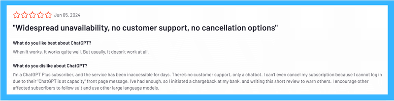 ChatGPT App Customer Reviews