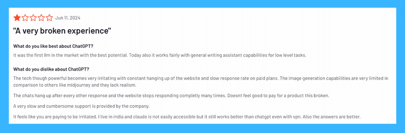 ChatGPT App Customer Reviews