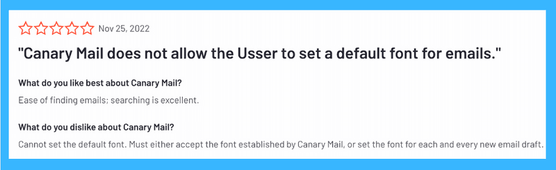 Canary Reviews