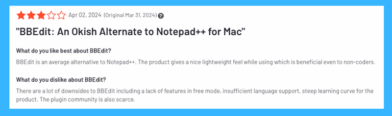 BBEdit 14 Reviews