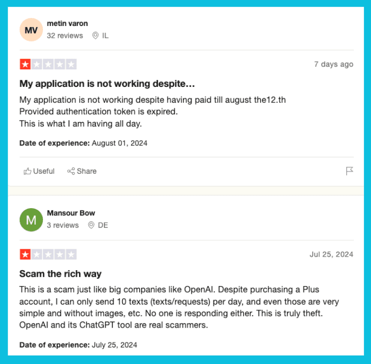 ChatGPT Reviews 
