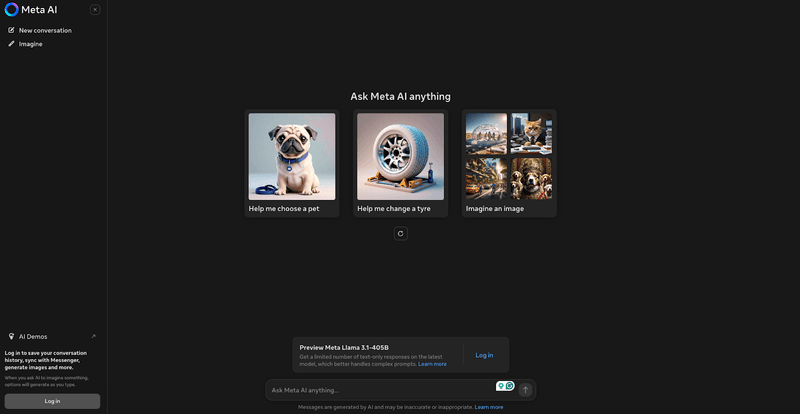 How to use Llama 3.1 on web