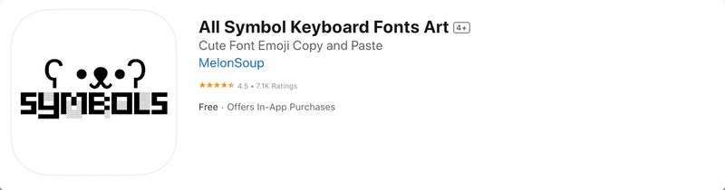 All Symbol Keyboard