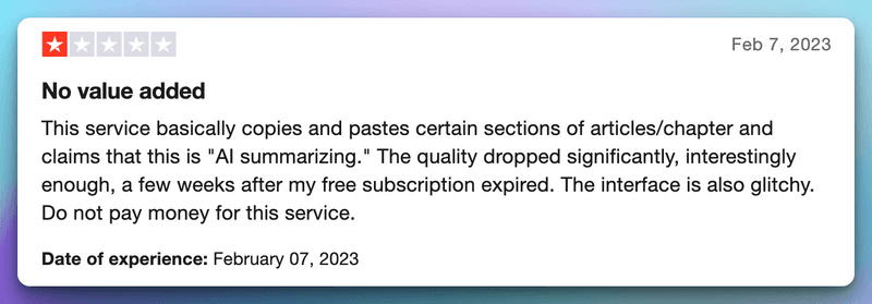 Scholarcy Reviews